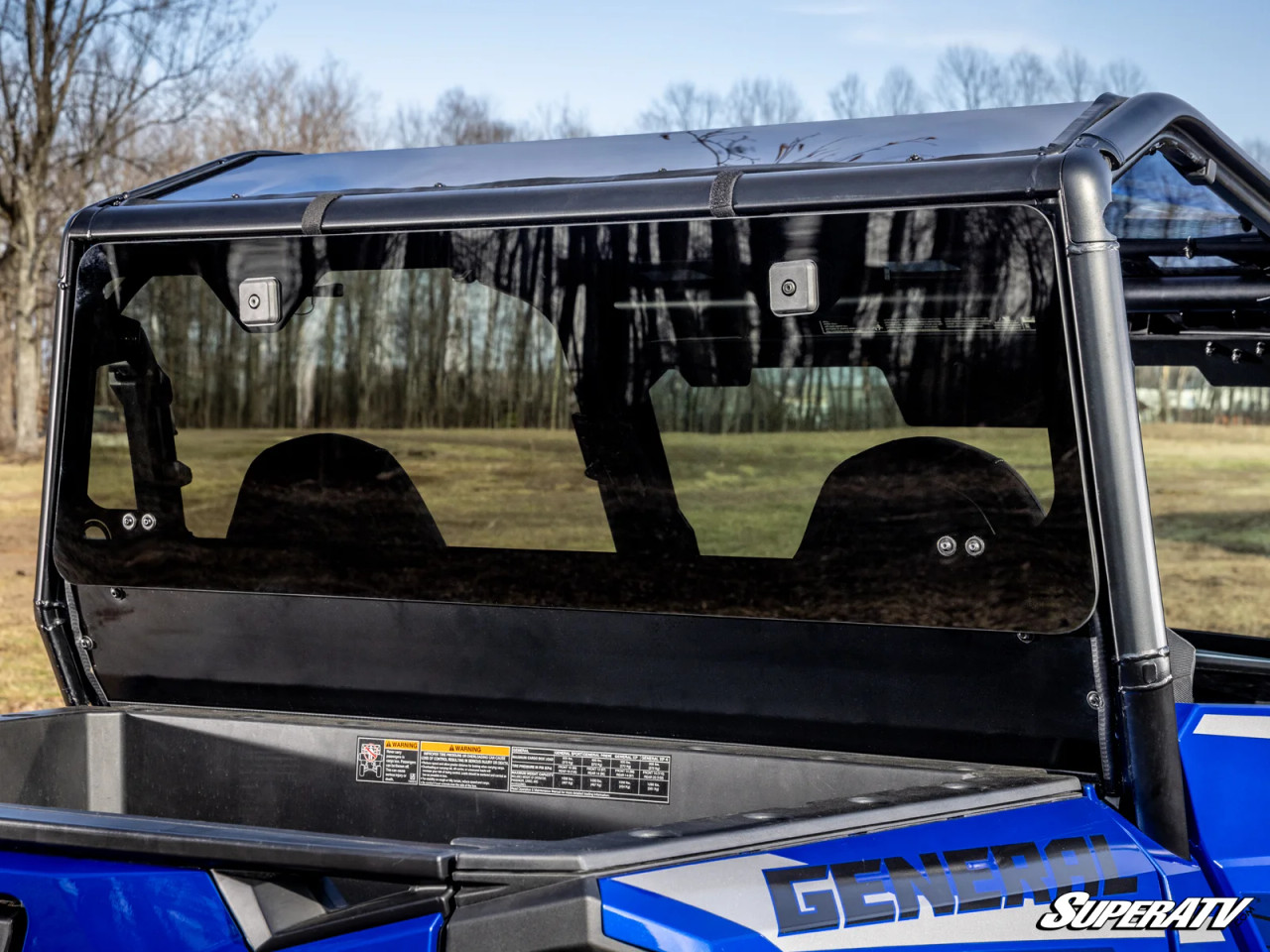 Polaris General XP 1000 Rear Glass Windshield