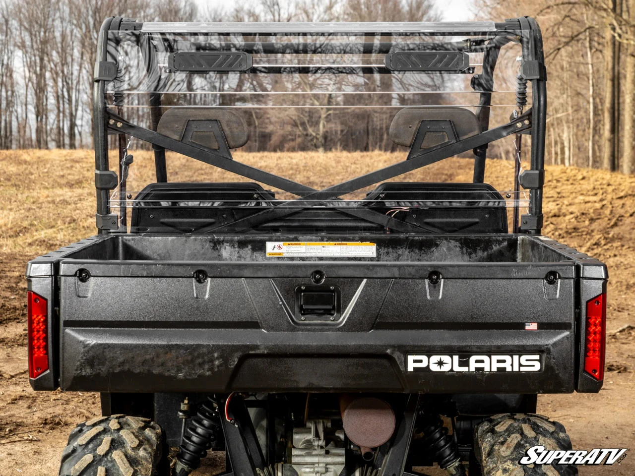 POLARIS RANGER FULL-SIZE 500 VENTED FULL REAR WINDSHIELD