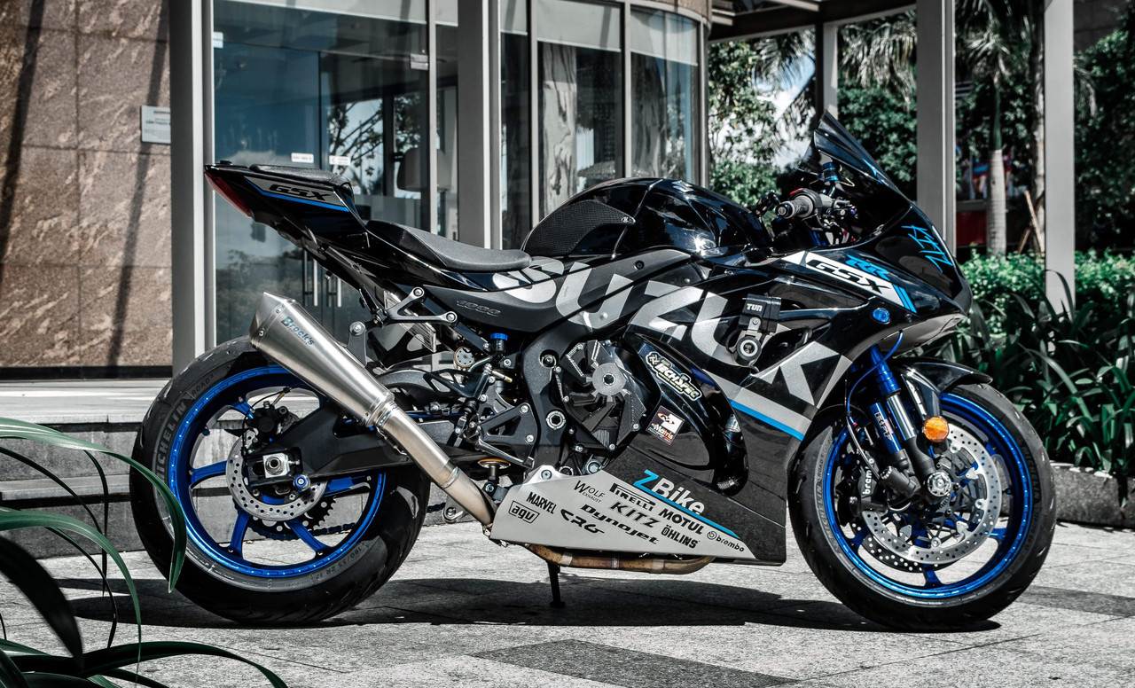 Predator Full System - Stainless Front Section w/ Titanium Muffler GSX-R1000/R (17-25)