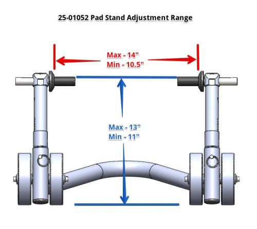 25-01052 Adjustable Rear Pad Stand