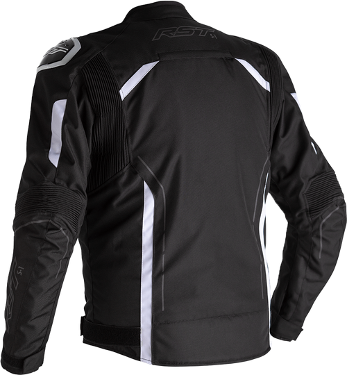 RST S1 CE JACKET BLACK/BLACK/WHITE TEXTILE