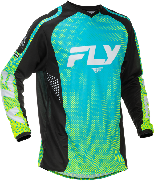 FLY RACING F-16 JERSEY AQUA/BLACK/WHITE