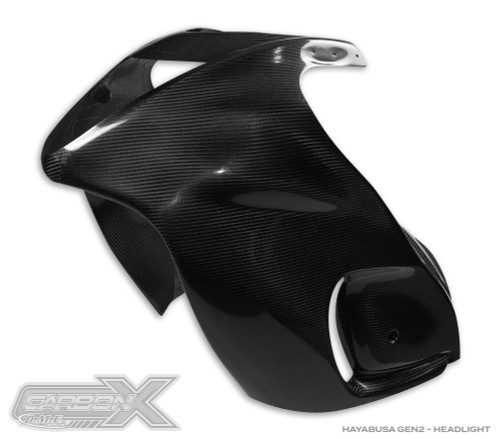 Hayabusa Front Fairing – 3/4 Upper | Carbon Fiber
