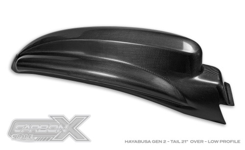 Hayabusa Tail for Cut Seat Rail | Carbon Fiber