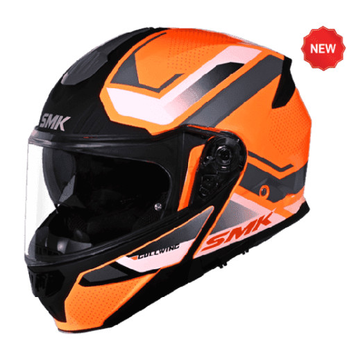 SMK MODULAR GULLWING SUPERTOUR MA765 ORANGE/GREY/BLACK SIDE VIEW