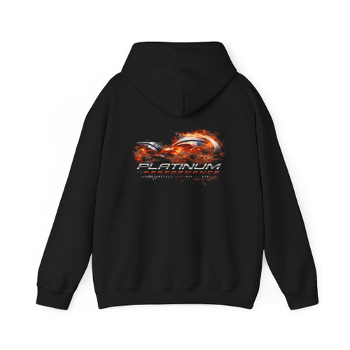 Platinum Performance Fire Logo Hoodie — Motorsport Racing Sweatshirt