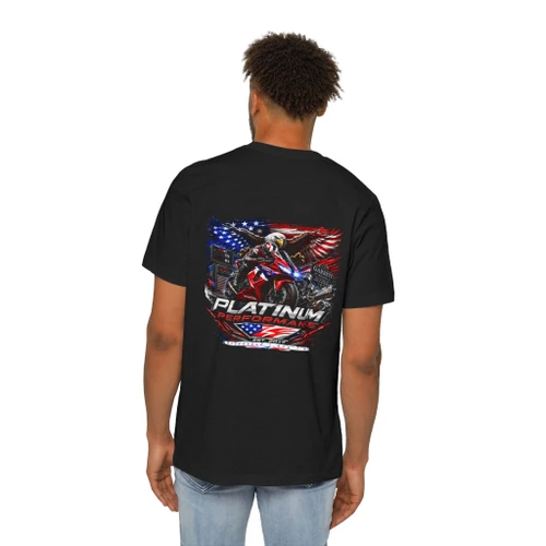 Patriotic Platinum Performance Motorcycle T-Shirt