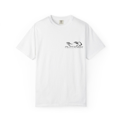 Halloween Demon Graphic T-Shirt — 'Platinum' Logo Front & Spooky Pumpkin Back