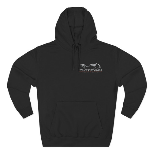 Motorcycle Club Hoodie — "Platinum" Rider Graphic Fleece Pullover