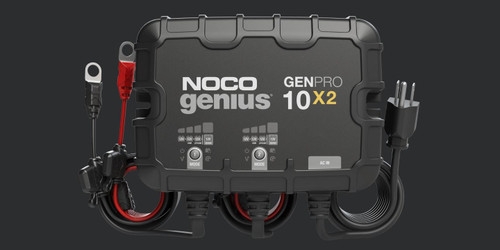 2-Bank, 20-Amp On-Board Battery Charger, Battery Maintainer, and Battery Desulfator