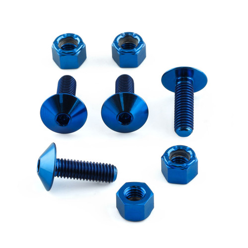 Titanium License plate Bolt Kit