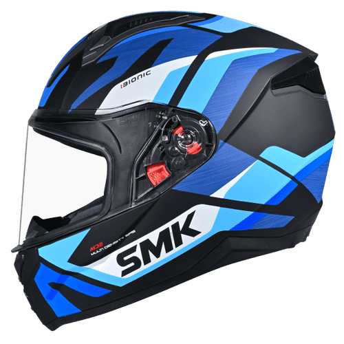 SMK FULL-FACE BIONIC ADULT KORE MA251BLACK/BLUE SIDE VIEW