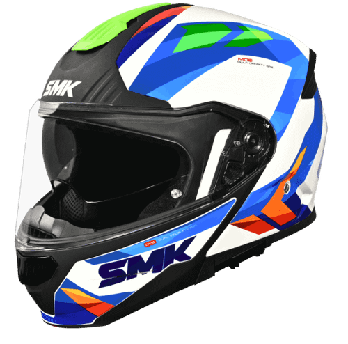 SMK MODULAR GULLWING CHARGER WHITE/BLUE/GREEN SIDE VIEW