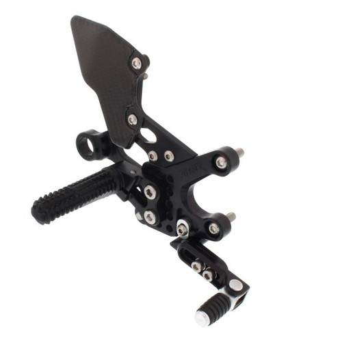 REAR SET KIT, APRILIA RSV4 10-16, TUONO 13-16, BLACK REAR SET KIT, APRILIA RSV4 10-16, TUONO 13-16, BLACK