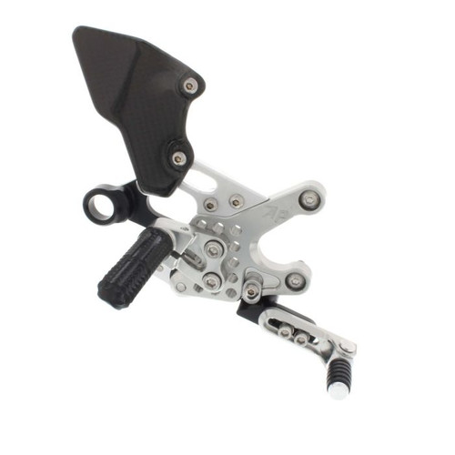 REAR SET KIT, APRILIA RSV4 10-16, TUONO 13-16, CLEAR REAR SET KIT, APRILIA RSV4 10-16, TUONO 13-16, CLEAR