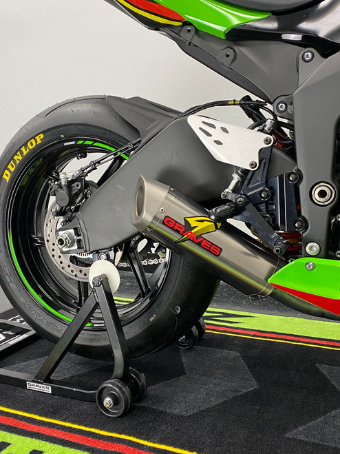Kawasaki ZX-6R Cat-Back Slip-On Titanium Exhaust