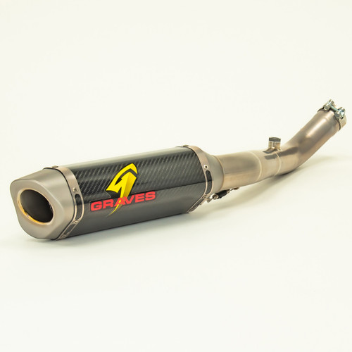 Graves Motorsports Kawasaki ZX10r Carbon WORKS Cat Eliminator Exhaust