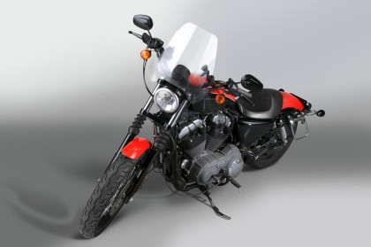National Cycle Deflector Screen w/ Handlebar 1 in. Quick Set - Clear - N25042