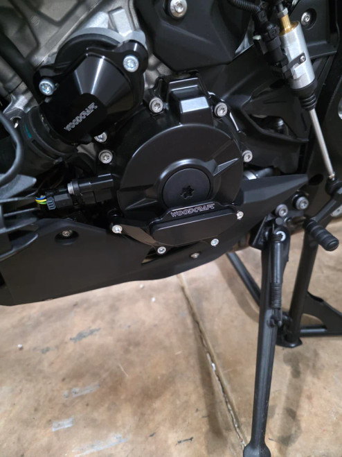 60-0758LC BMW S1000XR Stator Cover Protector w/ Skid Plate