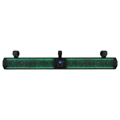 DS18 37" Marine Amplified Soundbar with Bluetooth USB & RGB Lighting 10 Speakers 1200 Watts