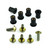 Titanium Windshield Kit 6 Bolt