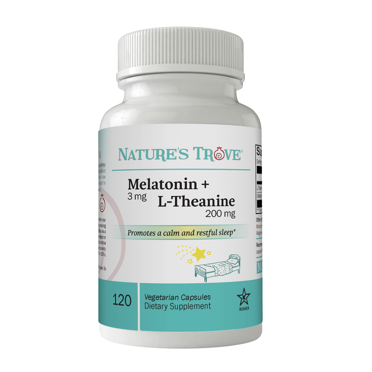 Nature's Trove Melatonin + L-Theanine