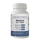 Nature's Trove Methyl B12 + Folate + P-5-P (B6) - 1000 mcg / 800 mcg / 1.5 mg - 180 EZ-Chew Tablets
