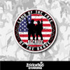 Land of the Free Because of the Brave Veteran Vinyl Sticker
