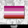 Lesbian Pride Flag Vinyl Sticker
