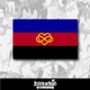 Polyamorous Pride Flag Vinyl Sticker