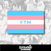 FTM Transgender Pride Flag Vinyl Sticker