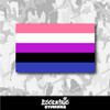 Genderfluid Pride Flag Vinyl Sticker