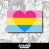 Panromantic Pride Flag Vinyl Sticker