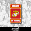 Retired U.S. Marine Vinyl Sticker