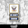 U.S. Navy Cousin Vinyl Sticker