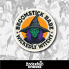 Broomstick Babe Wickedly Witchy Vinyl Sticker