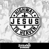 Highway to Heaven Jesus Vinyl Sticker