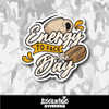 Energy To Face The Day Coffee Vinyl Sticker