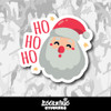 Santa Claus Ho Ho Ho Christmas Vinyl Sticker