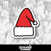 Santa Hat Christmas Vinyl Sticker
