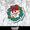 Christmas Wreath Bow Vinyl Sticker