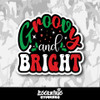 Groovy and Bright Christmas Vinyl Sticker