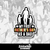 My First Father's Day as a Dad Vinyl Sticker