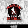 I'd Rather Be Playing Baseball Vinyl Sticker