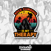 Rock Climbing is My Therapy Vinyl Sticker