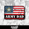 Army Dad Weathered Flag Vinyl Sticker
