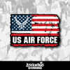 US Air Force Weathered Flag Vinyl Sticker