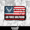 Air Force Girlfriend Weathered Flag Vinyl Sticker