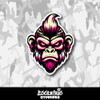 Angry Pink Ape Vinyl Sticker