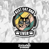 Best Cat Dad Ever Vinyl Sticker